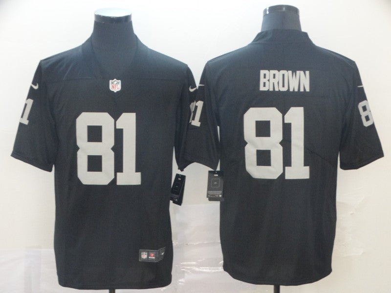 Men’s Las Vegas Raiders Tim Brown #81 Black Jersey