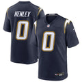 Men’s Los Angeles Chargers #0 Daiyan Henley Nike Navy Alternate Super Chargers Vapor F.U.S.E. Limited Jersey
