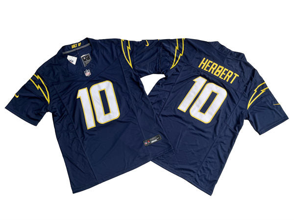 Men’s Los Angeles Chargers #10 Justin Herbert Nike Navy AlternateVapor F.U.S.E. Limited Jersey