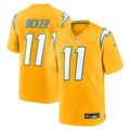 Men’s Los Angeles Chargers #11 Cameron Dicker Nike Gold Alternate Charger Power Vapor F.U.S.E. Limited Jersey