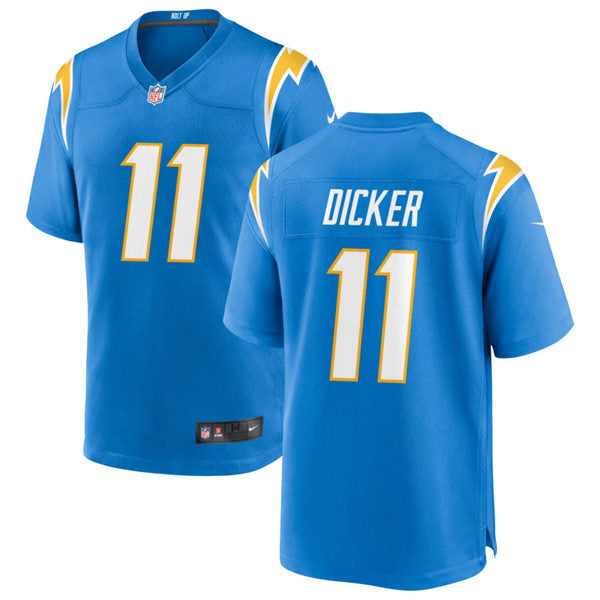 Men’s Los Angeles Chargers #11 Cameron Dicker Nike Powder Blue Vapor Limited Player Jersey