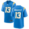 Men’s Los Angeles Chargers #13 DJ Uiagalelei Nike Powder Blue Vapor F.U.S.E. Limited Jersey
