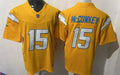 Men’s Los Angeles Chargers #15 Ladd McConkey Nike Gold Alternate Charger Power Vapor F.U.S.E. Limited Jersey
