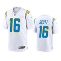Men’s Los Angeles Chargers #16 J.K. Scott White Vapor Limited Player Jersey
