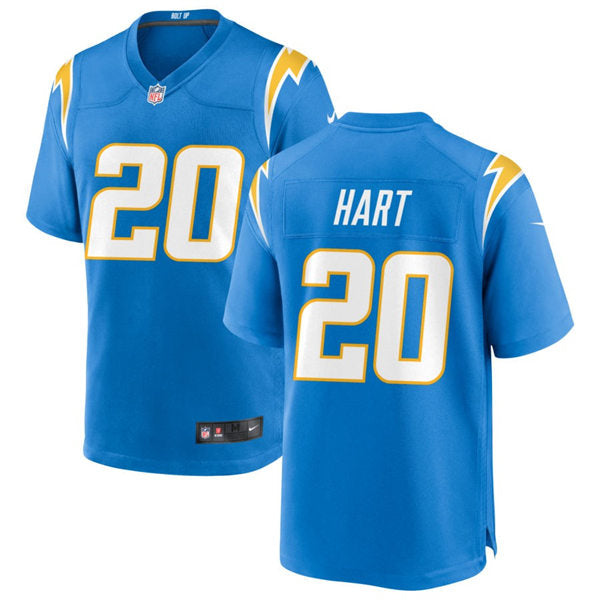 Men’s Los Angeles Chargers #20 Cam Hart Nike Powder Blue Vapor Limited Player Jersey