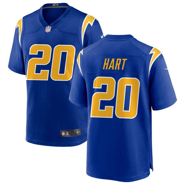 Men’s Los Angeles Chargers #20 Cam Hart  Nike Royal Gold 2nd Alternate Vapor Limited Jersey