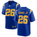 Men’s Los Angeles Chargers #26 Asante Samuel Jr. Nike Royal Gold 2nd Alternate Vapor Limited Jersey