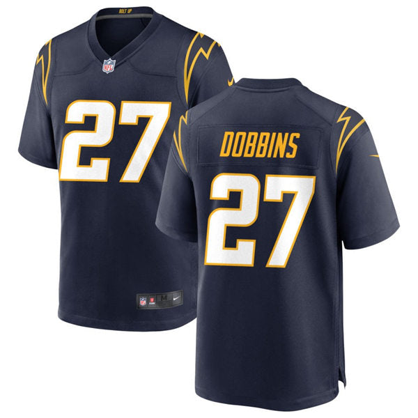 Men’s Los Angeles Chargers #27 J.K. Dobbins Nike Navy Alternate Vapor Limited Player Jersey