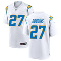 Men’s Los Angeles Chargers #27 J.K. Dobbins Nike White Vapor Limited Player Jersey