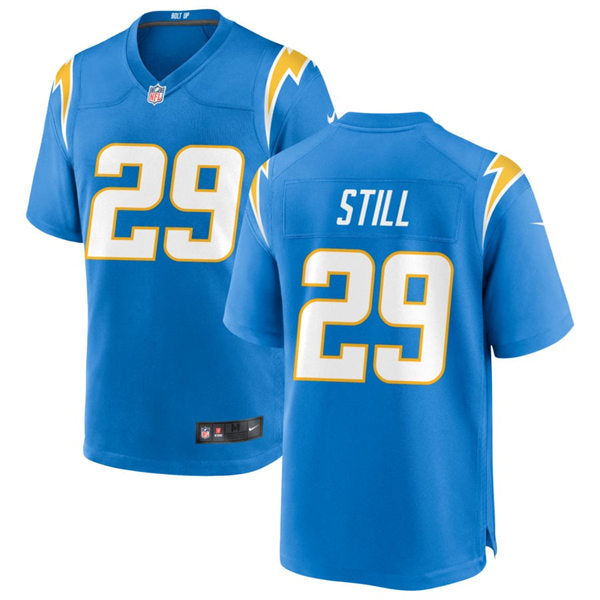 Men’s Los Angeles Chargers #29 Tarheeb Still Nike Powder Blue Vapor Limited Player Jersey