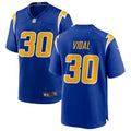 Men’s Los Angeles Chargers #30 Kimani Vidal Nike Royal Gold 2nd Alternate Vapor Limited Jersey