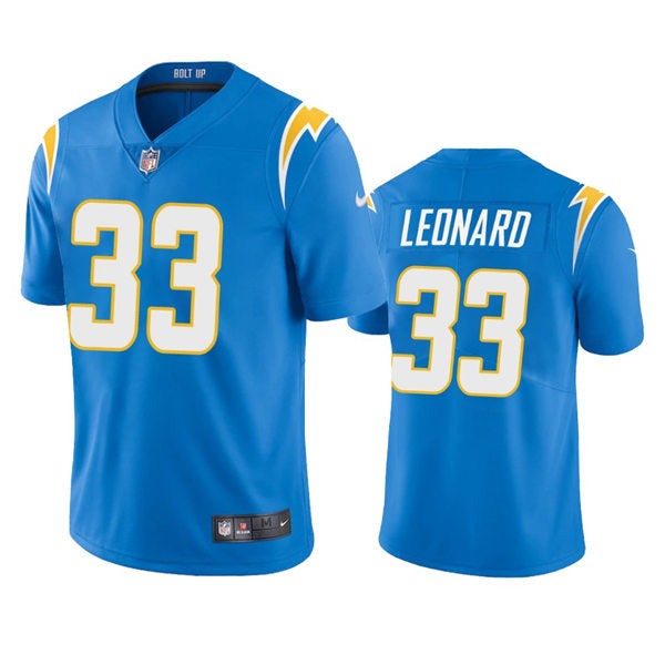 Men’s Los Angeles Chargers #33 Deane Leonard Powder Blue Vapor Limited Player Jersey