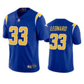 Men’s Los Angeles Chargers #33 Deane Leonard Royal Gold 2nd Alternate Vapor Limited Jersey