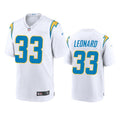 Men’s Los Angeles Chargers #33 Deane Leonard White Vapor Limited Player Jersey