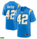 Mens Los Angeles Chargers #42 Uchenna Nwosu Nike Powder Blue Vapor Limited Jersey