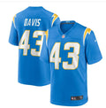 Men’s Los Angeles Chargers #43 Michael Davis Nike Powder Blue Game Football Jersey