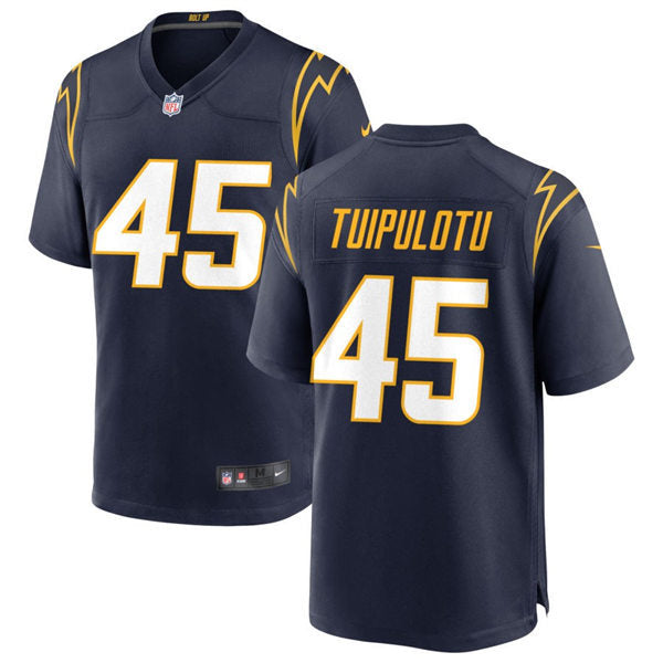 Men’s Los Angeles Chargers #45 Tuli Tuipulotu Nike Navy Alternate Vapor Limited Player Jersey