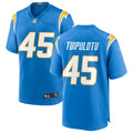 Men’s Los Angeles Chargers #45 Tuli Tuipulotu Nike Powder Blue Vapor Limited Player Jersey