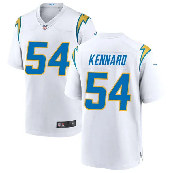 Men’s Los Angeles Chargers #54 Kyle Kennard Nike White Vapor F.U.S.E. Limited Jersey