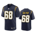 Men’s Los Angeles Chargers #68 Jamaree Salyer Navy Alternate Vapor Limited Player Jersey