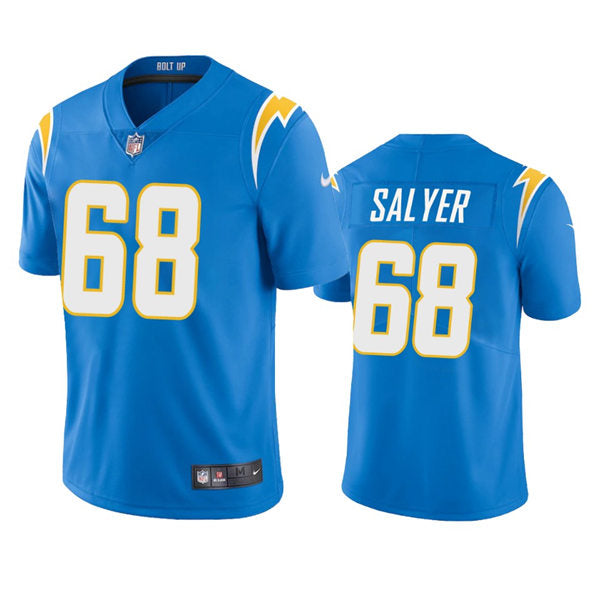 Men’s Los Angeles Chargers #68 Jamaree Salyer Powder Blue Vapor Limited Player Jersey