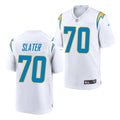 Men’s Los Angeles Chargers #70 Rashawn Slater Nike White Vapor F.U.S.E. Limited Jersey