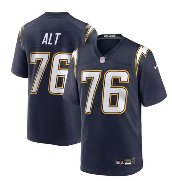Men’s Los Angeles Chargers #76 Joe Alt Nike Navy Alternate Super Chargers Vapor F.U.S.E. Limited Jersey