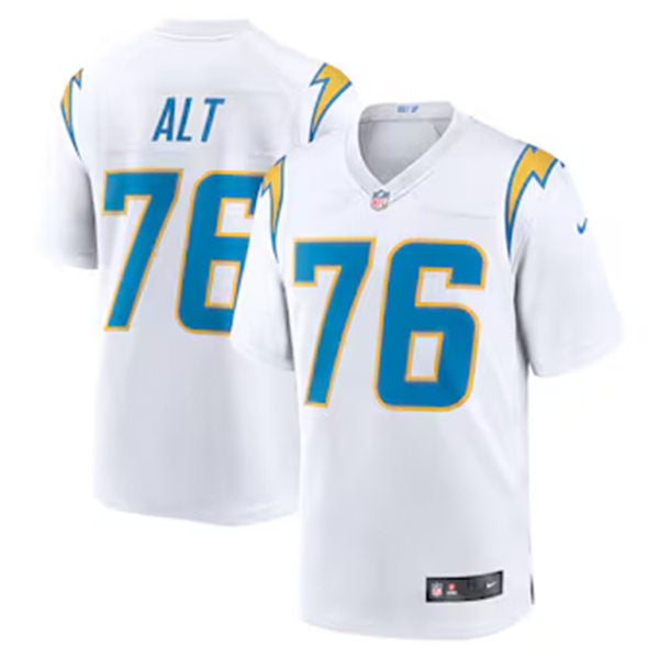 Men’s Los Angeles Chargers #76 Joe Alt Nike White Vapor Limited Player Jersey