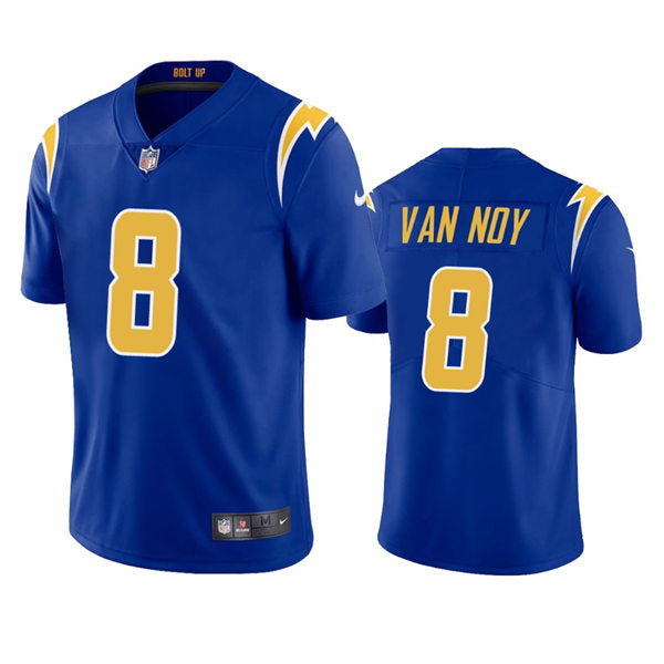 Men’s Los Angeles Chargers #8 Kyle Van Noy Royal Gold 2nd Alternate Vapor Limited Jersey