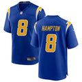 Men’s Los Angeles Chargers #8 Omarion Hampton Nike Royal Gold 2nd Alternate Vapor F.U.S.E. Limited Jersey