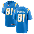 Men’s Los Angeles Chargers #81 Mike Williams Nike Powder Blue Vapor Limited Player Jersey