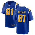 Men’s Los Angeles Chargers #81 Mike Williams Nike Royal Gold 2nd Alternate Vapor Limited Jersey