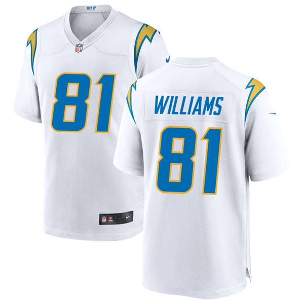 Men’s Los Angeles Chargers #81 Mike Williams Nike White Vapor Limited Player Jersey