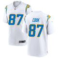 Mens Los Angeles Chargers #87 Jared Cook Nike White Vapor Limited Jersey