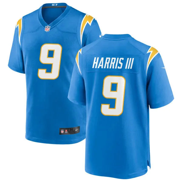 Men’s Los Angeles Chargers #9 Tre Harris III Nike Powder Blue Vapor F.U.S.E. Limited Jersey