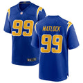 Men’s Los Angeles Chargers #99 Scott Matlock Nike Royal Gold 2nd Alternate Vapor Limited Jersey