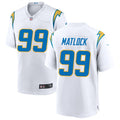 Men’s Los Angeles Chargers #99 Scott Matlock Nike White Vapor Limited Player Jersey
