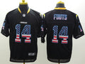 Men’s Los Angeles Chargers Dan Fouts #14 Black Jersey