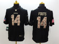 Men’s Los Angeles Chargers Dan Fouts #14 Black Jersey