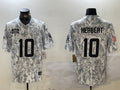Men’s Los Angeles Chargers Justin Herbert #10 Arctic Camo 2024 Salute to Service Limited Jersey