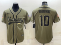 Men’s Los Angeles Chargers Justin Herbert #10 Olive 2022 Salute To Service Limited Jersey Joint Edition