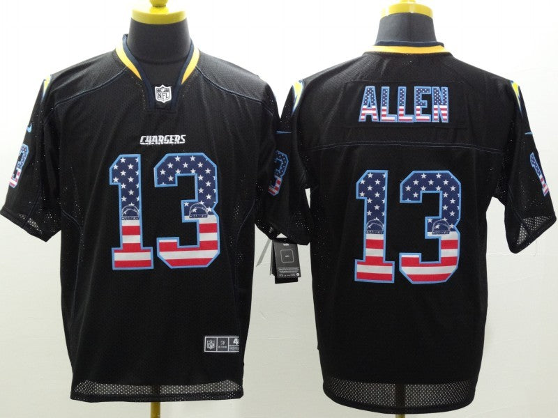 Men’s Los Angeles Chargers Keenan Allen #13 Black Jersey