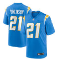 Men’s Los Angeles Chargers Retired Player #21 Chargers LaDainian Nike Powder Blue Game Football Jersey