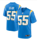 Men’s Los Angeles Chargers Retired Player #55 Junior Seau Nike Powder Blue Game Football Jersey