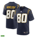 Mens Los Angeles Chargers Retired Player #80 Kellen Winslow Nike Navy Alternate Vapor Limited Jersey