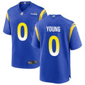 Mens Los Angeles Rams #0 Byron Young Nike Royal Vapor Vapor F.U.S.E. Limited Jersey