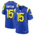 Mens Los Angeles Rams #15 Ty Simpson Nike 2026 Royal Vapor F.U.S.E. Limited Jersey