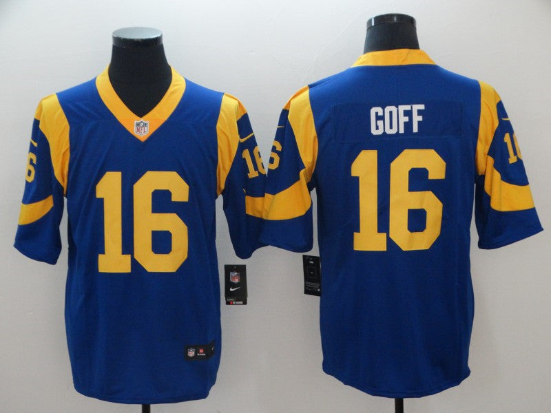 Men’s Los Angeles Rams #16 Jared Goff Nike Royal Limited Jersey