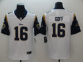 Men’s Los Angeles Rams #16 Jared Goff Nike White Limited Jersey