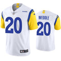 Mens Los Angeles Rams #20 Eric Weddle Whie Away Vapor Untouchable Limited Jersey
